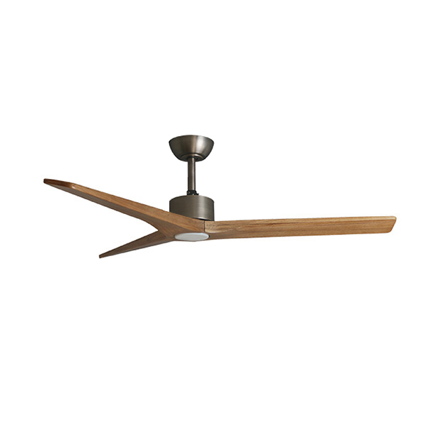 พัดลมเพดาน MR.KEN รุ่น FARO Solid Wood 52" DR LED DC Motor พัดลมมีไฟ ใบพัดไม้แท้ พร้อมรีโมทคอนโทรล